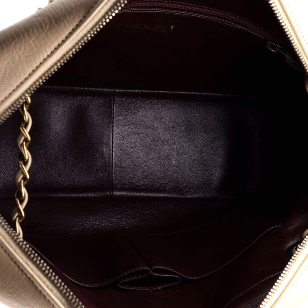 Chanel Camera Bag Diagonal Quilted Goatskin Small Neutral - Picture 5 of 7